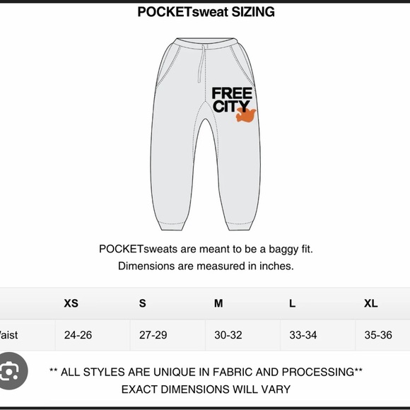 Freecity GREY Sweatpants with Red Logo - Picture 7 of 7